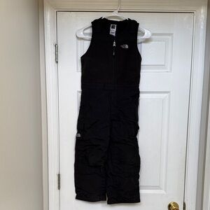 The North Face Kids Black Snow Bibs  One Piece
